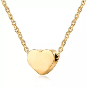 Pinapes Heart Shape Pendant Necklace For Women And Girls With Extendable Chain