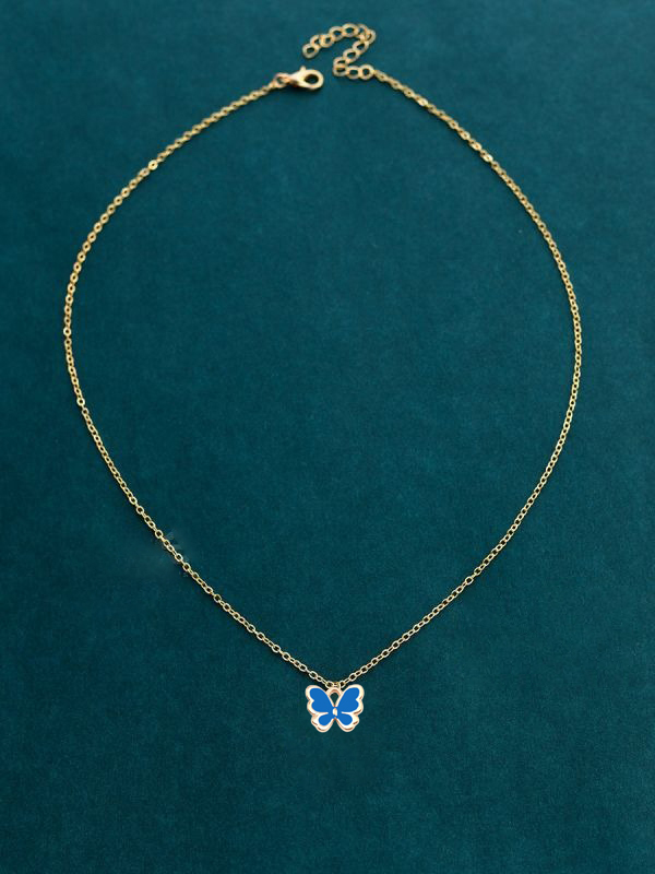 Pinapes Beautiful Butterfly Pendant Necklace - Ideal Gift for Her